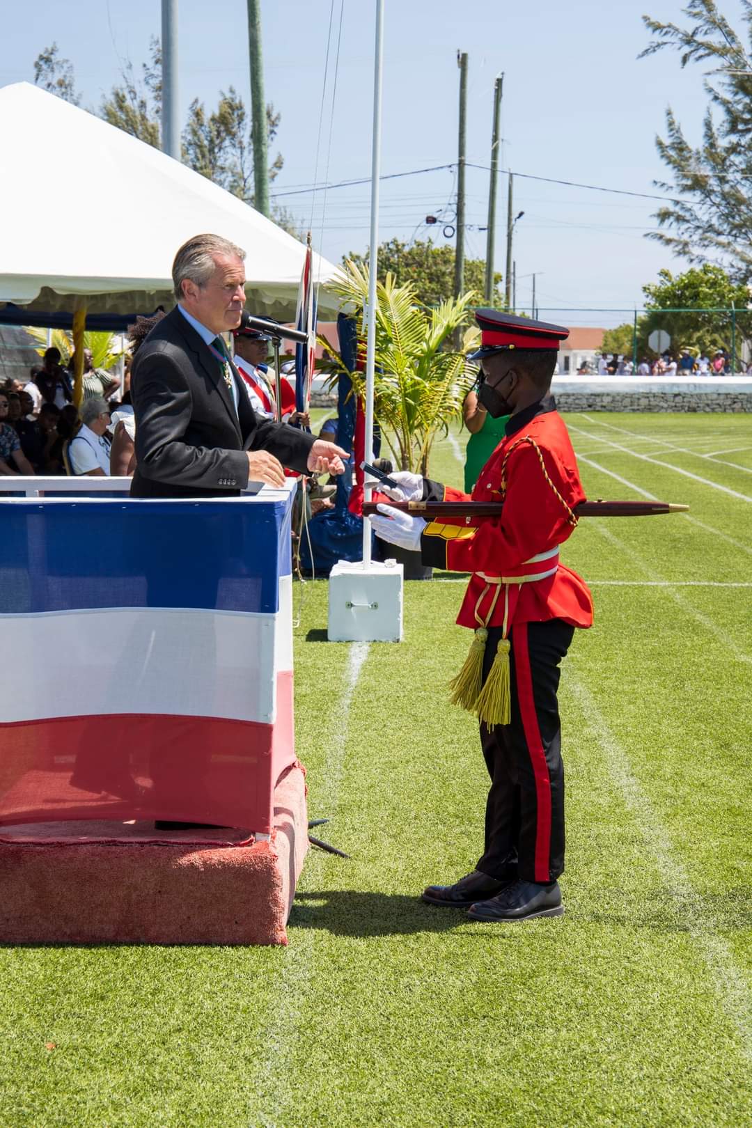 Receiving Queen Elizabeth II Platinum Jubilee Medal